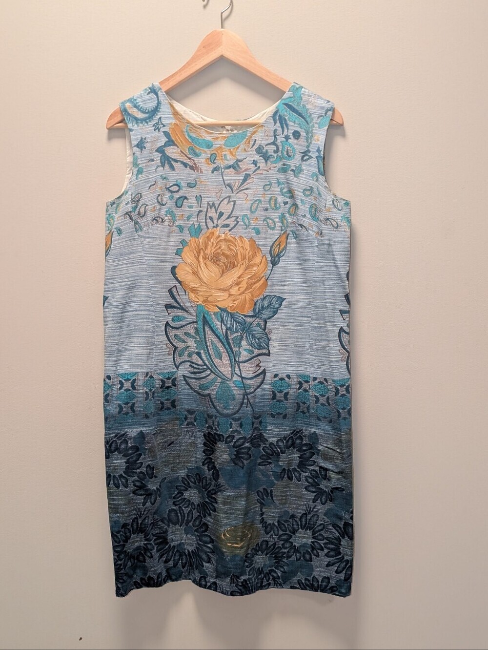 Vintage Handmade 1960s/1970s Floral Shift Dress